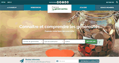 Desktop Screenshot of francegenerosites.org
